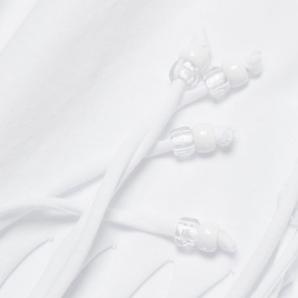 Fun fringed dress white size 2 - Picture 8 of 10